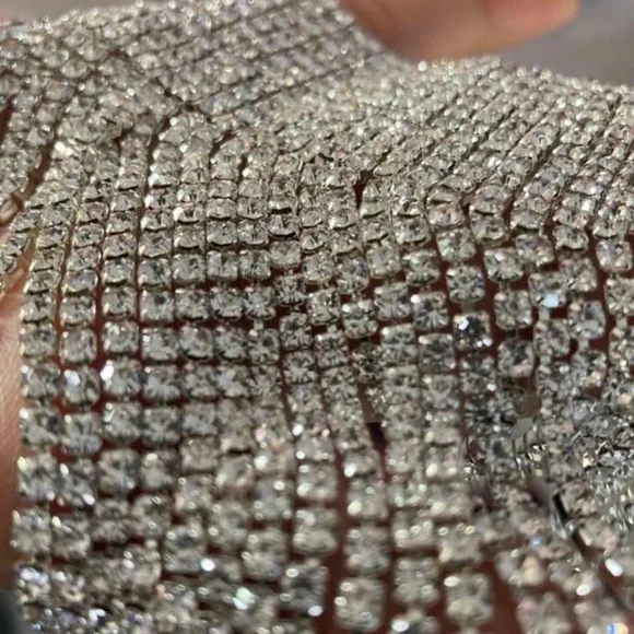 New Luxe Crystal Fringe Tassel Anklet - Picture 14 of 16